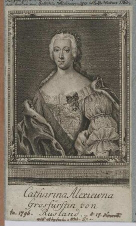 Bildnis der Katharina Alexiewna, II. Zarin von Russland