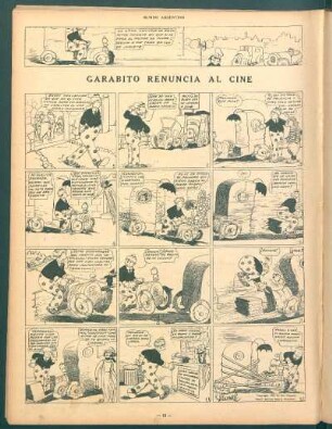 Garabito renuncia al cine [Cómic]