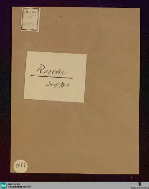Symphonies - Don Mus.Ms. 1677 : G; MurR A40