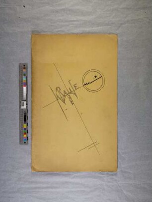 o. T. (grafisch, kalligrafisch gestaltete Bauhaus-Zeichenmappe)