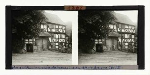 Haus (Aschansiedehaus) aus dem Jahre 1685 in dem alten Bergarbeiterdorf Bergfreiheit