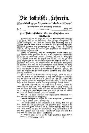 Eine Unterrichtsstunde über das Einzeichnen von Buchstaben
