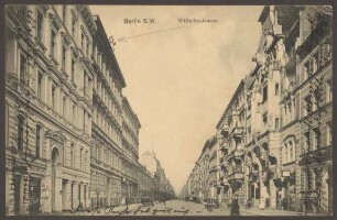 Ansichtskarte Blick in die Wilhelmstraße