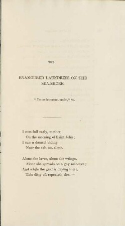 The Enaoured Laundress on the Sea-Shore