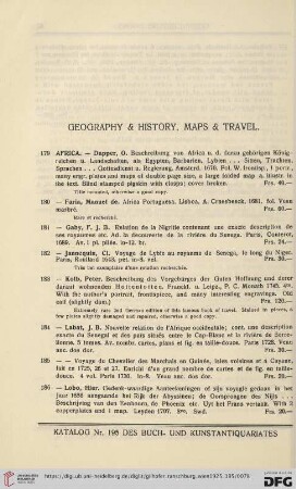 Geography & History, Maps & Travel (No. 179 - 266)