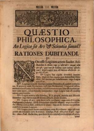 Caelum philosophicum ad contemplandum philosopho propositum, seu universa philosophia ...