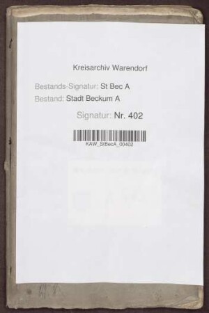 Städtische Einzelrechnungen