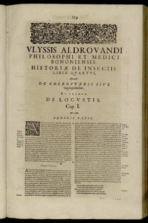 Liber Quartus, Qui es De Coleopteris Sive vaginipennibus.