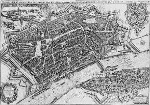 Frankfurt am Main, Stadtplan nach Matthäus Merian 1628