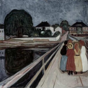Mädchen auf der Brücke