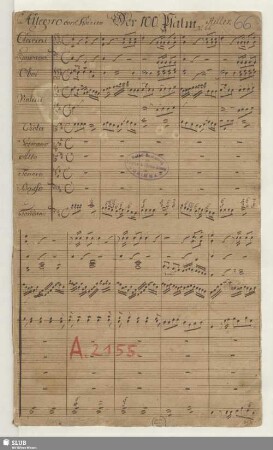 Jauchzet dem Herrn alle Welt - Mus.3263-E-504 : V (4), Coro, orch