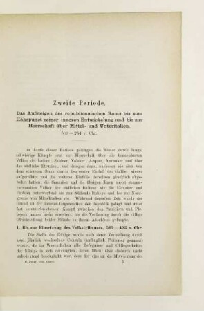 1. Bis zur Einsetzung des Volkstribunats, 509 - 493 v. Chr.