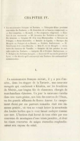 Chapitre IV. I. Un missionaire francais en Tartarie ...
