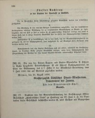 91. Ministerial-Bekanntmachung, betreffend die von der Generalversammlung der Versicherungs-Aktien-Gesellschaft "Hanseatischer Lloyd" zu Hamburg beschlossene Liquidation dieser Gesellschaft