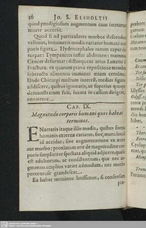 IX. Magnitudo corporis humani quos habeat terminos