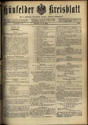 Ausgabe vom Samstag, den 25. März 1916.