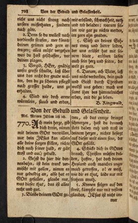 728-829, Von der Geduld und Gelassenheit