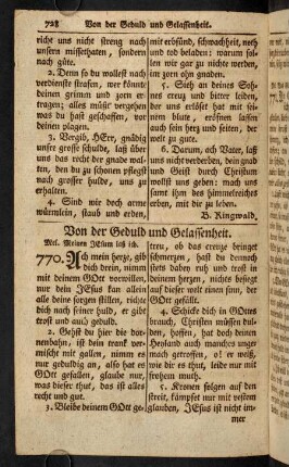 728-829, Von der Geduld und Gelassenheit