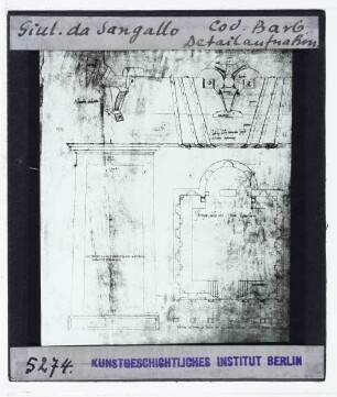 Sangallo (Giuliano), Codex Barberini (Rom, Vatikan, BAV, cod. barb. lat. 4424) : Fol.
