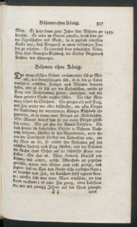 Böhmen ohne König
