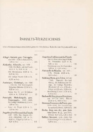 Inhalts-Verzeichnis
