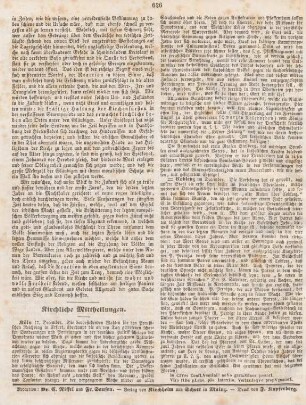 626 Kirchliche Mittheilungen