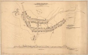 Gsaenger, Gustav; Eberswalde (Brandenburg); Projekt Gesamtentwicklungsplan, Stadtkrone, Vierjahresplan-Siedlung (Schule) - Vierjahresplan-Siedlung, Teilbebauungsplan, Str. Nr. 1 u. 1b (Lageplan)