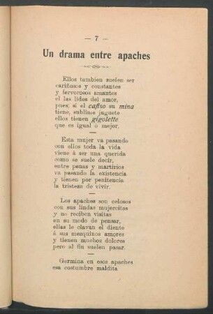 Un drama entre apaches