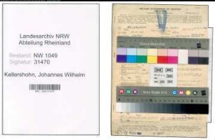 Entnazifizierung Johannes Wilhelm Kellershohn , geb. 10.10.1910 (Amtsgerichtsrat)