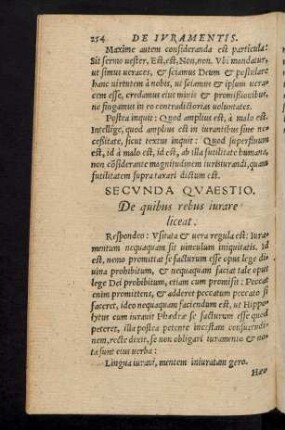 Secunda Quaestio.