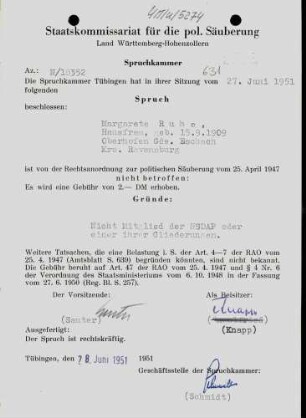 Ruhe, Margarete