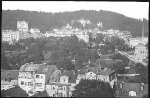 Marienbad. Blick auf Marienbad : Marienbad. Blick auf Marienbad. Obere Kaiserstraße mit Synagoge