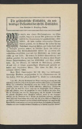 69, Die geschlechtliche Sittlichkeit, ein notwendiger Bestandteil der christl. Sittlichkeit