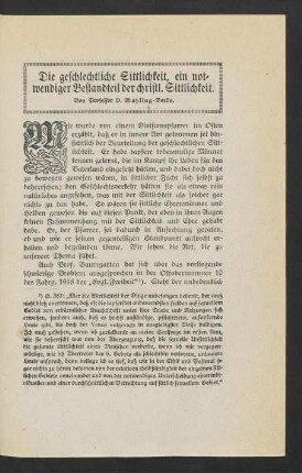69, Die geschlechtliche Sittlichkeit, ein notwendiger Bestandteil der christl. Sittlichkeit
