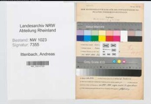 Entnazifizierung Andreas Ittenbach , geb. 24.02.1904 (Strassenwaerter)