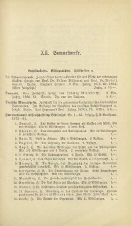 XII. Sammelwerke