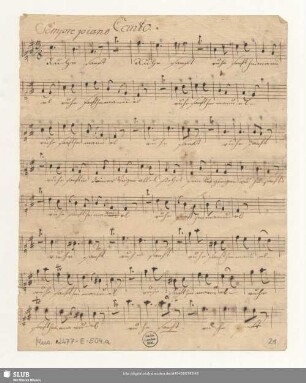 Canto. [nur letzter Coro]