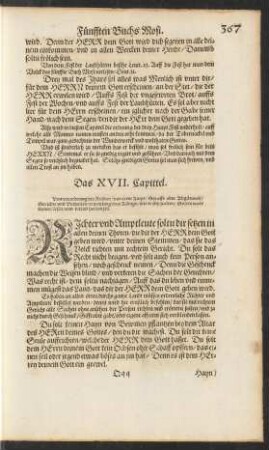 Das XVII. Capittel.