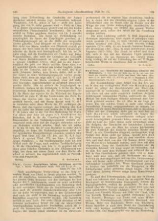 324-325 [Rezension] Manitius, Max, Geschichte der lateinischen Literatur des Mittelalters. 2. Teil: Von der Mitte des 10. Jahrh. bis zum Ausbruch des Kampfes zwischen Kirche und Staat
