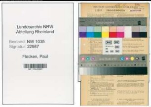 Entnazifizierung Paul Flocken , geb. 30.04.1895 (Kaufmaennischer Angestellter)