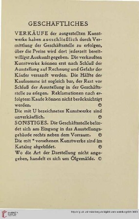 Geschäftliches