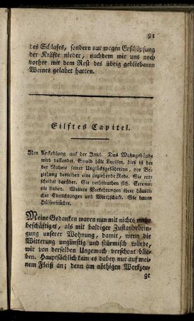 Eilftes Capitel.