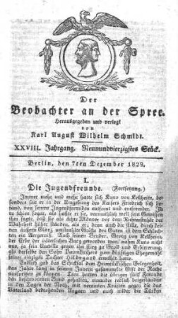 49. Stueck, 7. Dezember 1829