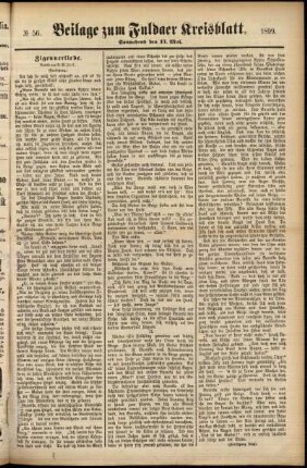 Zweite Ausgabe vom Samstag, den 13. Mai 1899.