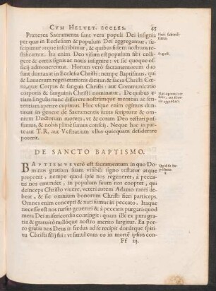 De Sancto Baptismo.