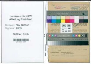 Entnazifizierung Erich Gattner , geb. 23.01.1921 (Polizist)