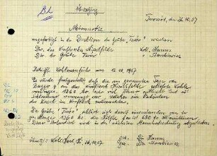 1.2.1 Zusammenarbeit VR Polen: Aktennotiz Betriebsstörung durch nasse Kohle am 12.10.1957