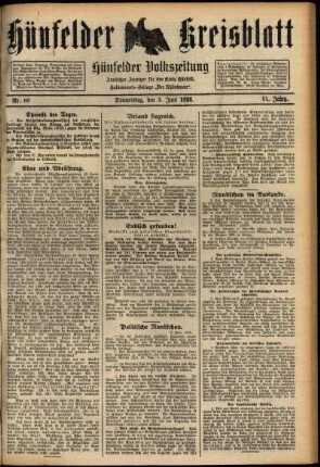 Ausgabe vom Donnerstag, den 03. Juni 1926.