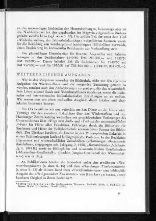 Weitergreifende Aufgaben