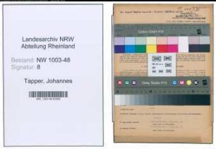 Entnazifizierung Johannes Tapper , geb. 13.03.1909 (Kassenverwalter)